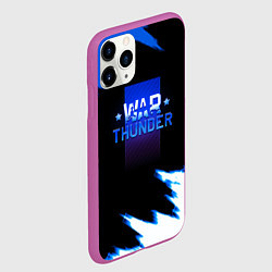 Чехол iPhone 11 Pro матовый Wartunder краски текстура, цвет: 3D-фиолетовый — фото 2