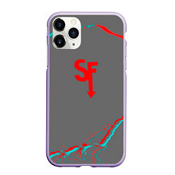 Чехол iPhone 11 Pro матовый Sally Face storm color, цвет: 3D-светло-сиреневый