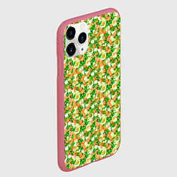 Чехол iPhone 11 Pro матовый Салат - Оливье, цвет: 3D-малиновый — фото 2