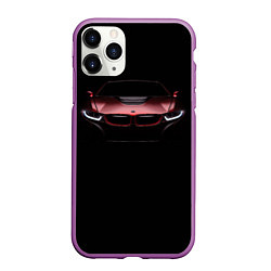 Чехол iPhone 11 Pro матовый BMW i8 in the dark