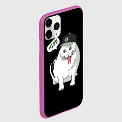 Чехол iPhone 11 Pro матовый Котозмей - Бендер, цвет: 3D-фиолетовый — фото 2