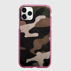 Чехол iPhone 11 Pro матовый Армейский камуфляж