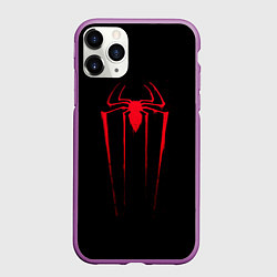 Чехол iPhone 11 Pro матовый Amazing SpiderMan