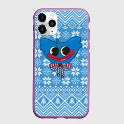 Чехол iPhone 11 Pro матовый Huggy Wuggy миленький новогодний свитер ugly