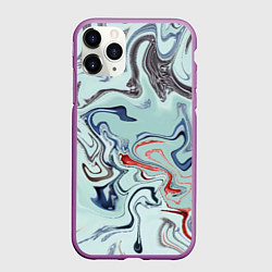 Чехол iPhone 11 Pro матовый Crazy waves