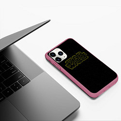 Чехол iPhone 11 Pro матовый Logo - Star Wars, цвет: 3D-малиновый — фото 2