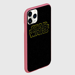 Чехол iPhone 11 Pro матовый Logo - Star Wars, цвет: 3D-малиновый — фото 2