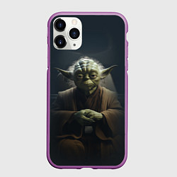 Чехол iPhone 11 Pro матовый Мастер Йода