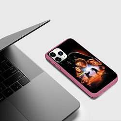 Чехол iPhone 11 Pro матовый Звездные войны - Месть ситхов, цвет: 3D-малиновый — фото 2