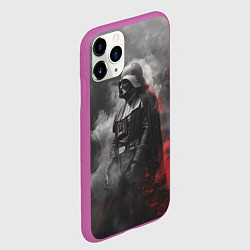 Чехол iPhone 11 Pro матовый Дарт Вейдер - ситх, цвет: 3D-фиолетовый — фото 2