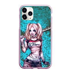 Чехол iPhone 11 Pro матовый Harley Quinn, цвет: 3D-розовый