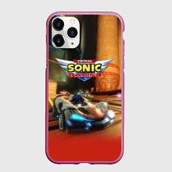 Чехол iPhone 11 Pro матовый Team Sonic racing - video game