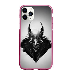 Чехол iPhone 11 Pro матовый Batman who laughs, цвет: 3D-малиновый