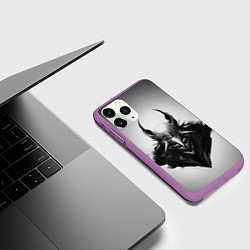 Чехол iPhone 11 Pro матовый Batman who laughs, цвет: 3D-фиолетовый — фото 2