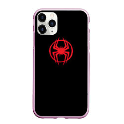 Чехол iPhone 11 Pro матовый Miles Morales - logo