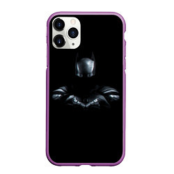 Чехол iPhone 11 Pro матовый Batman in the dark, цвет: 3D-фиолетовый