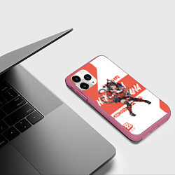 Чехол iPhone 11 Pro матовый Нэкомия Мана - ZZZ, цвет: 3D-малиновый — фото 2