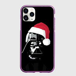 Чехол iPhone 11 Pro матовый Дарт Вейдер новогодний