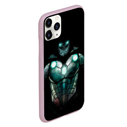 Чехол iPhone 11 Pro матовый Iron Doom, цвет: 3D-розовый — фото 2