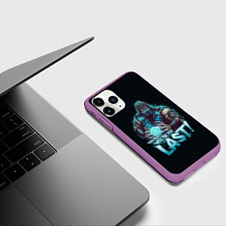 Чехол iPhone 11 Pro матовый Sub-zero - Mortal Kombat, цвет: 3D-фиолетовый — фото 2