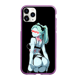 Чехол iPhone 11 Pro матовый Rebecca waifu - Cyberpunk