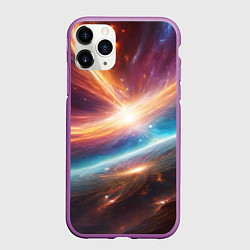 Чехол iPhone 11 Pro матовый Столкновение двух галактик