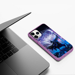 Чехол iPhone 11 Pro матовый Elden ring nightreign, цвет: 3D-фиолетовый — фото 2