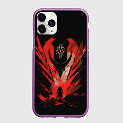 Чехол iPhone 11 Pro матовый Dragon age Inquisition art, цвет: 3D-фиолетовый