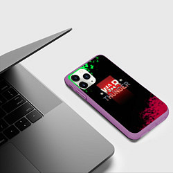 Чехол iPhone 11 Pro матовый Вартандер брызги красок, цвет: 3D-фиолетовый — фото 2