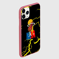 Чехол iPhone 11 Pro матовый NBA storm, цвет: 3D-малиновый — фото 2