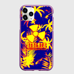 Чехол iPhone 11 Pro матовый Тропический сталкер, цвет: 3D-фиолетовый