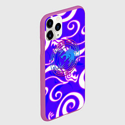 Чехол iPhone 11 Pro матовый The Witcher dragon neno, цвет: 3D-фиолетовый — фото 2