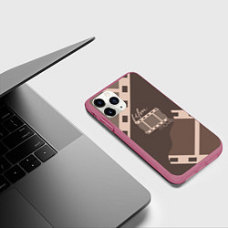Чехол iPhone 11 Pro матовый Фильм - кинопленка, цвет: 3D-малиновый — фото 2