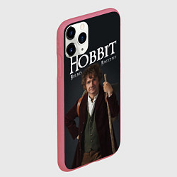 Чехол iPhone 11 Pro матовый Бильбо Хоббит, цвет: 3D-малиновый — фото 2
