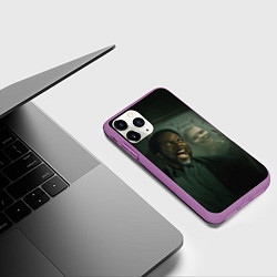 Чехол iPhone 11 Pro матовый Извне тук-тук, цвет: 3D-фиолетовый — фото 2