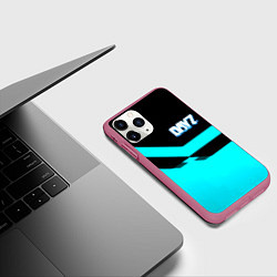 Чехол iPhone 11 Pro матовый Dayz geometry, цвет: 3D-малиновый — фото 2