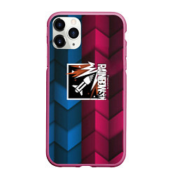 Чехол iPhone 11 Pro матовый Rainbow six abstract