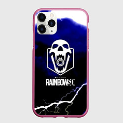 Чехол iPhone 11 Pro матовый Rainbow six storm, цвет: 3D-малиновый