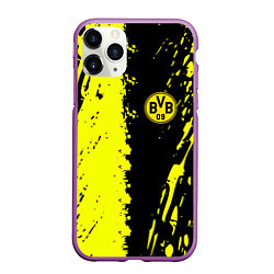 Чехол iPhone 11 Pro матовый Borussia краски текстура