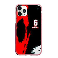 Чехол iPhone 11 Pro матовый Rainbow six краски абстрактные