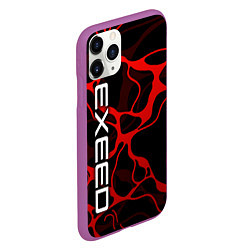 Чехол iPhone 11 Pro матовый Exeed - red liquid, цвет: 3D-фиолетовый — фото 2