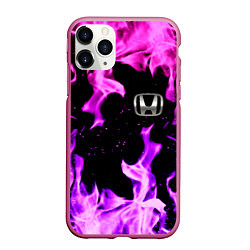 Чехол iPhone 11 Pro матовый Honda flame pink