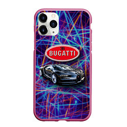 Чехол iPhone 11 Pro матовый Bugatti Italy - мечта автомобилиста