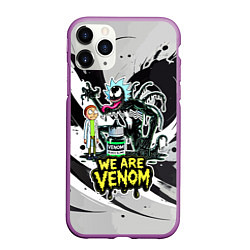 Чехол iPhone 11 Pro матовый Rick-Venom and Morty - meme