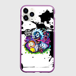 Чехол iPhone 11 Pro матовый Venom-Rick and Morty - blots