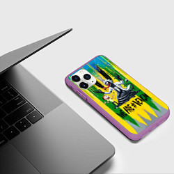Чехол iPhone 11 Pro матовый We are Venom - Morty and Rick fantasy, цвет: 3D-фиолетовый — фото 2