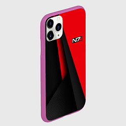 Чехол iPhone 11 Pro матовый N7 - красная униформа, цвет: 3D-фиолетовый — фото 2