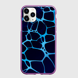 Чехол iPhone 11 Pro матовый Aqua - абстракция