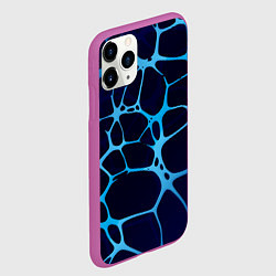 Чехол iPhone 11 Pro матовый Aqua - абстракция, цвет: 3D-фиолетовый — фото 2