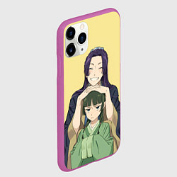 Чехол iPhone 11 Pro матовый Джинши и Маомао - монолог фармацевта, цвет: 3D-фиолетовый — фото 2